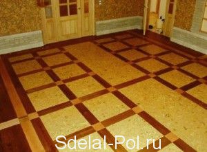 Пол из пробки