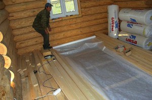 Устройство пола в деревянном доме
