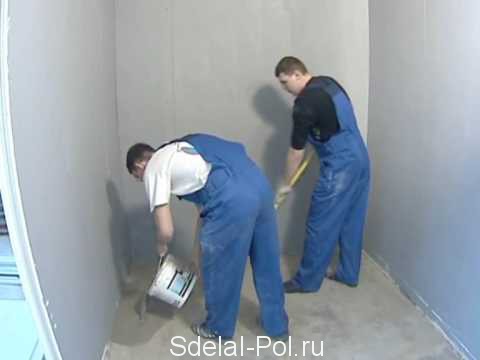 Устройство самовыравнивающейся стяжки Устройство самовыравнивающейся стяжки