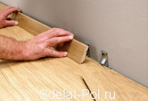 Установка плинтуса Установка плинтуса