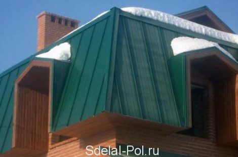 Кровля, укрытая профнастилом Кровля, укрытая профнастилом