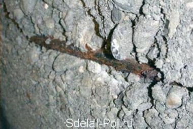 Разрушение водой фундамента Разрушение водой фундамента