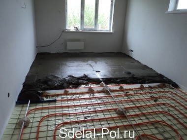 Устройство стяжки теплого пола Устройство стяжки теплого пола