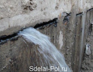 Протечки грунтовых вод Протечки грунтовых вод