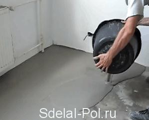Гидроизоляция пола полимерцементным составом Гидроизоляция пола полимерцементным составом