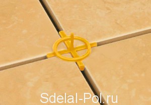 Для ровной укладки необходимо использовать крестики Для ровной укладки необходимо использовать крестики