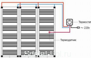 Схема подключения терморегулятора Схема подключения терморегулятора